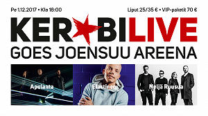 KERUBI LIVE GOES JOENSUU AREENA VIP-PAKETIT NYT SAATAVILLA