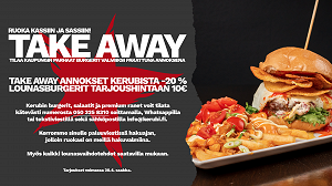 KERUBIN TAKE AWAY-TARJOUKSET SAATAVILLA NYT! 