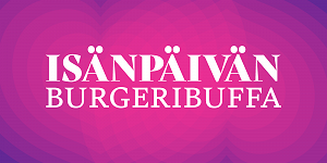 Isänpäivän burgeribuffa sunnuntaina 10.11.2024