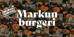 Meidän burgeri on Markun klassisia makuja sisältävä härkäburgeri