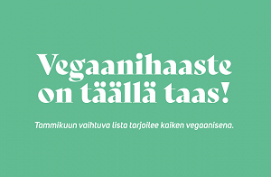 Vegaanihaaste on täällä taas!